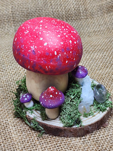 Mushrooms & Crystals Sculpture