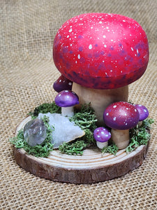 Mushrooms & Crystals Sculpture